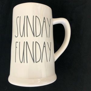 Rae Dunn SUNDAY FUNDAY Beer Mug